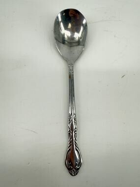 Vintage National Korea Place Spoon Oval Soup Spoon Ornate Replacement Flatware